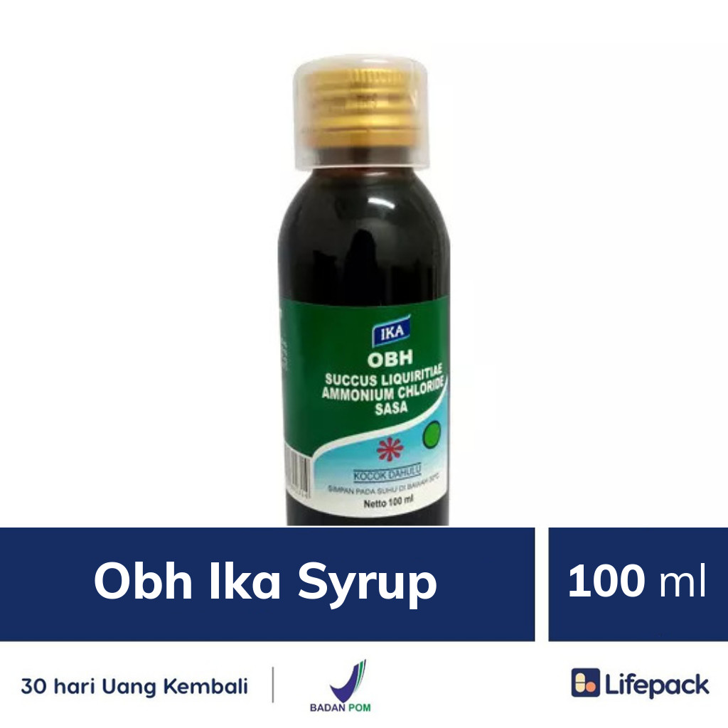 Obh Ika Syrup Ml Sirup Batuk Berdahak Ml Lifepack Id