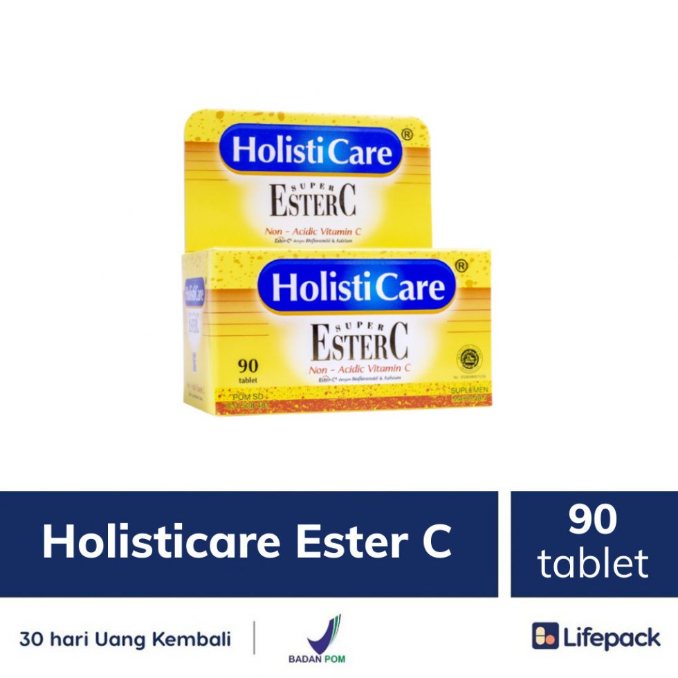 HOLISTICARE ESTER C VITAMIN C 320MG 90 TABLET LIFEPACK Lifepack.id