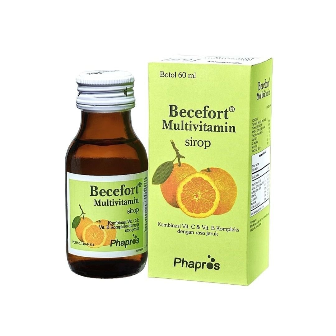 Becefort Syrup 60 Ml Sirup Multivitamin Anak Vitamin B Vitamin C Lifepack Lifepack Id