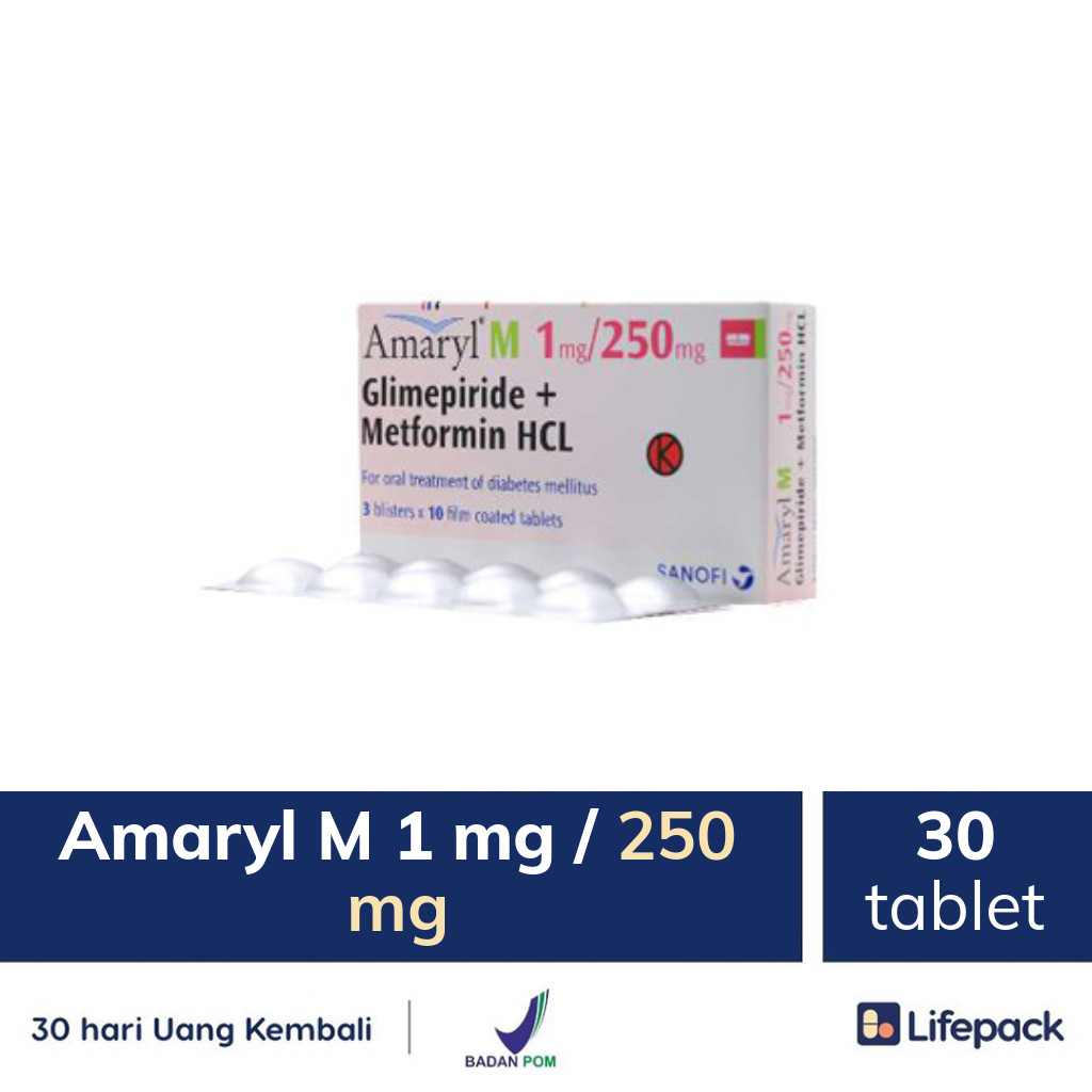 Amaryl 1 mg 250 mg