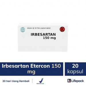 Irbesartan etercon 150 mg