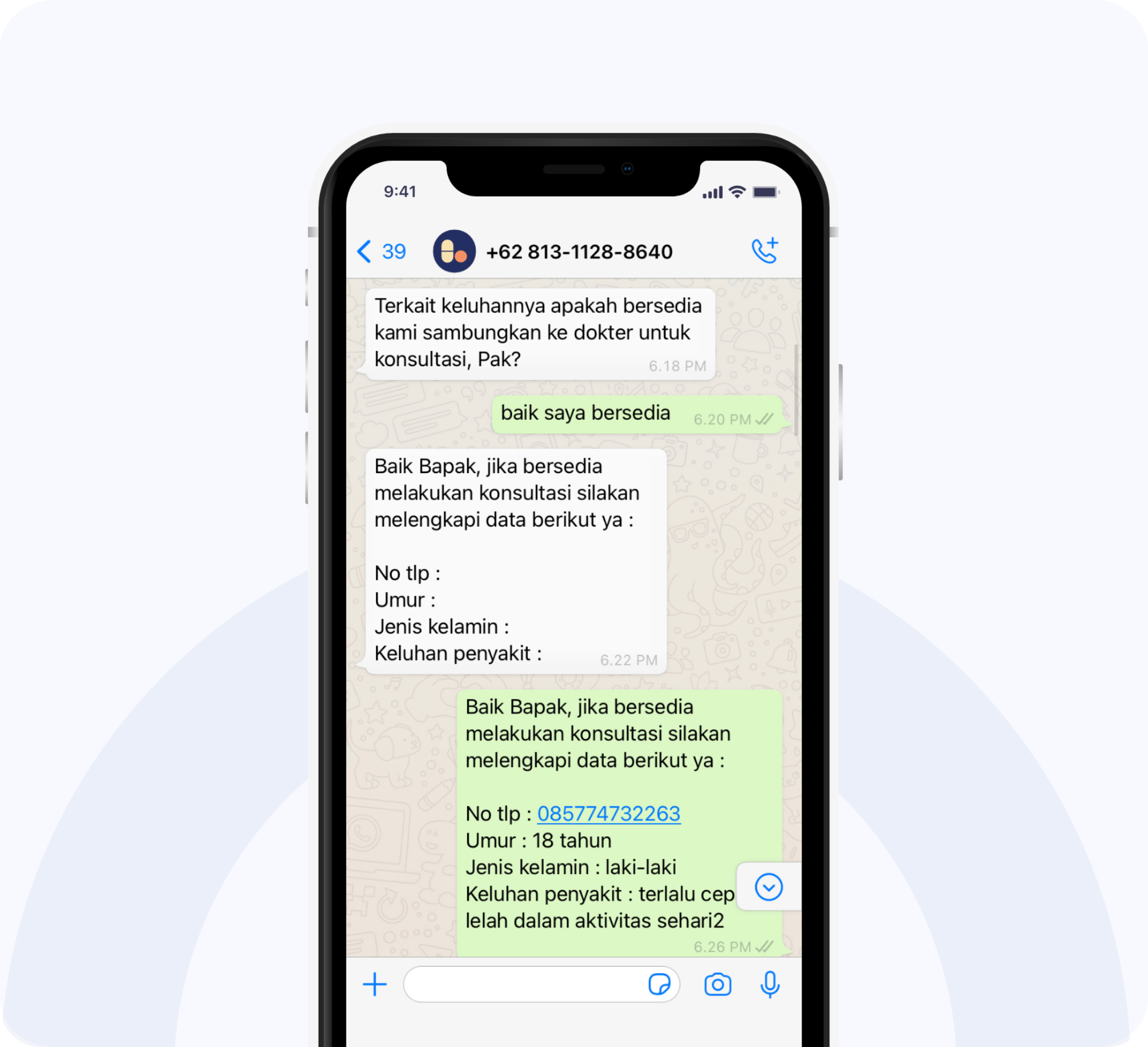 Tata Cara Konsultasi Via Whatsapp