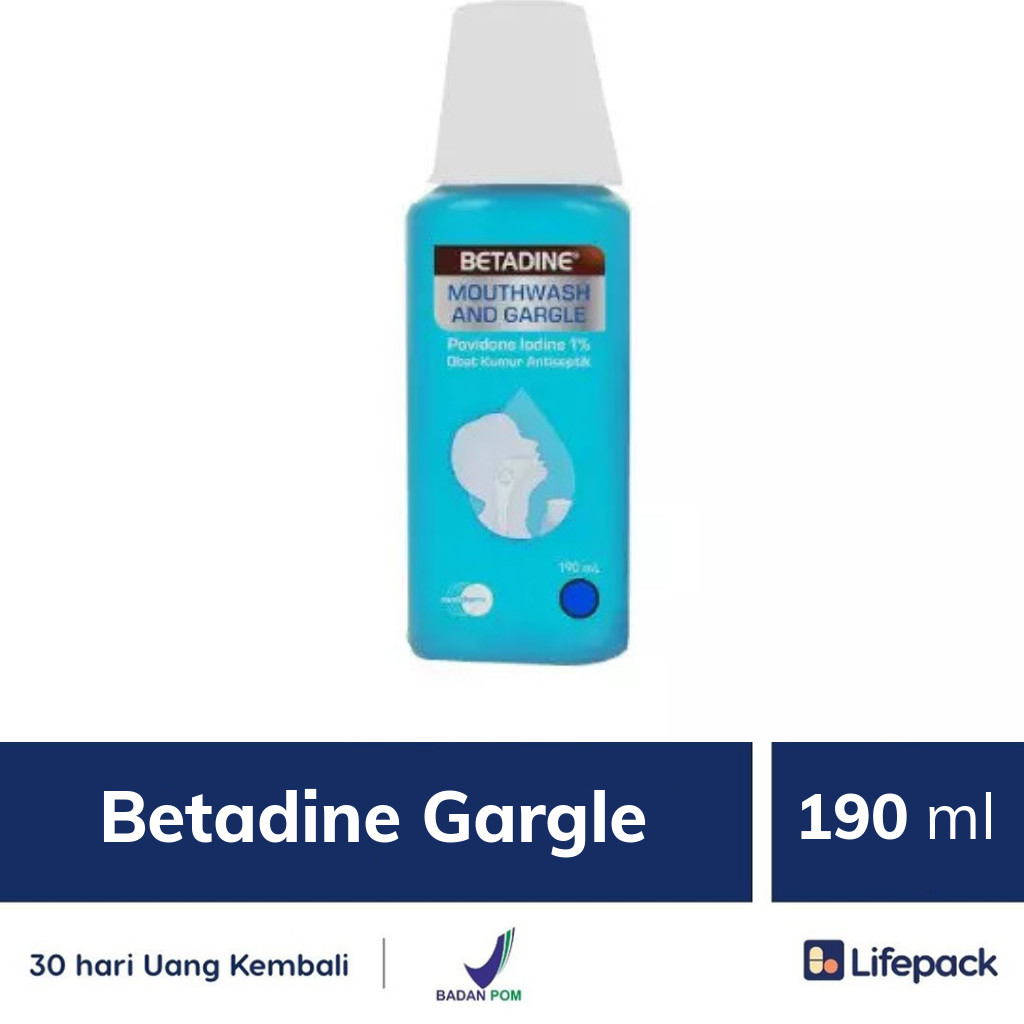 Betadine Gargle 190 Ml Obat Kumur Lifepack Id