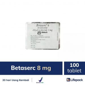 huren Traditie Zijn bekend Betaserc 8 mg - 100 tablet - Obat Antivertigo 8mg | Lifepack.id