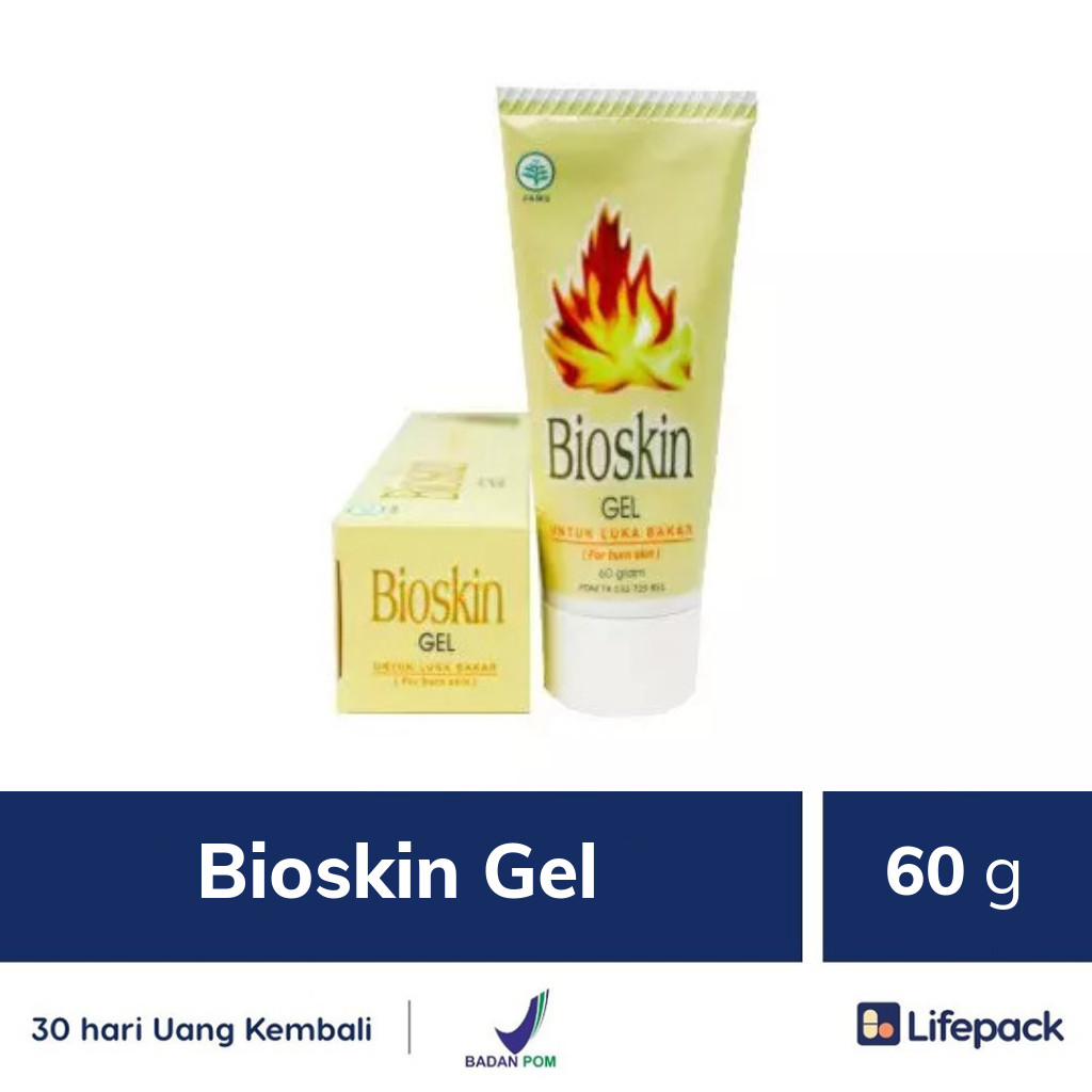 Bioskin Gel 60 g Salep Luka Bakar  Lifepack id