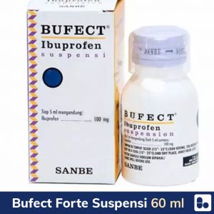 Bufect Forte Suspensi 60 ml – 1 botol – Obat Sirup Pereda Nyeri