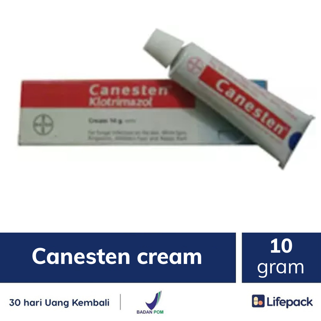 Canesten cream 10 gram Obat infeksi kulit 10g Lifepack.id