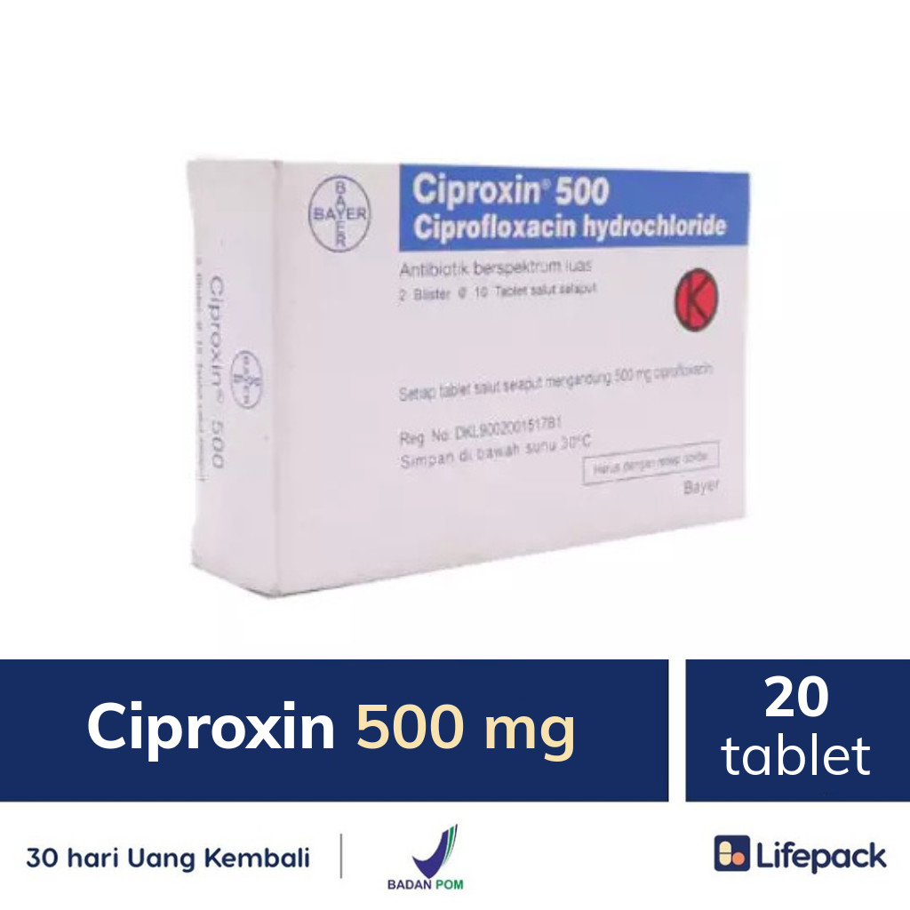Etaflox ciprofloxacin hcl 500 mg