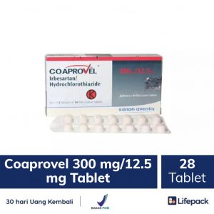 Jual Co Aprovel 300mg 12 5mg 28 Tablet Obat Hipertensi Lifepack