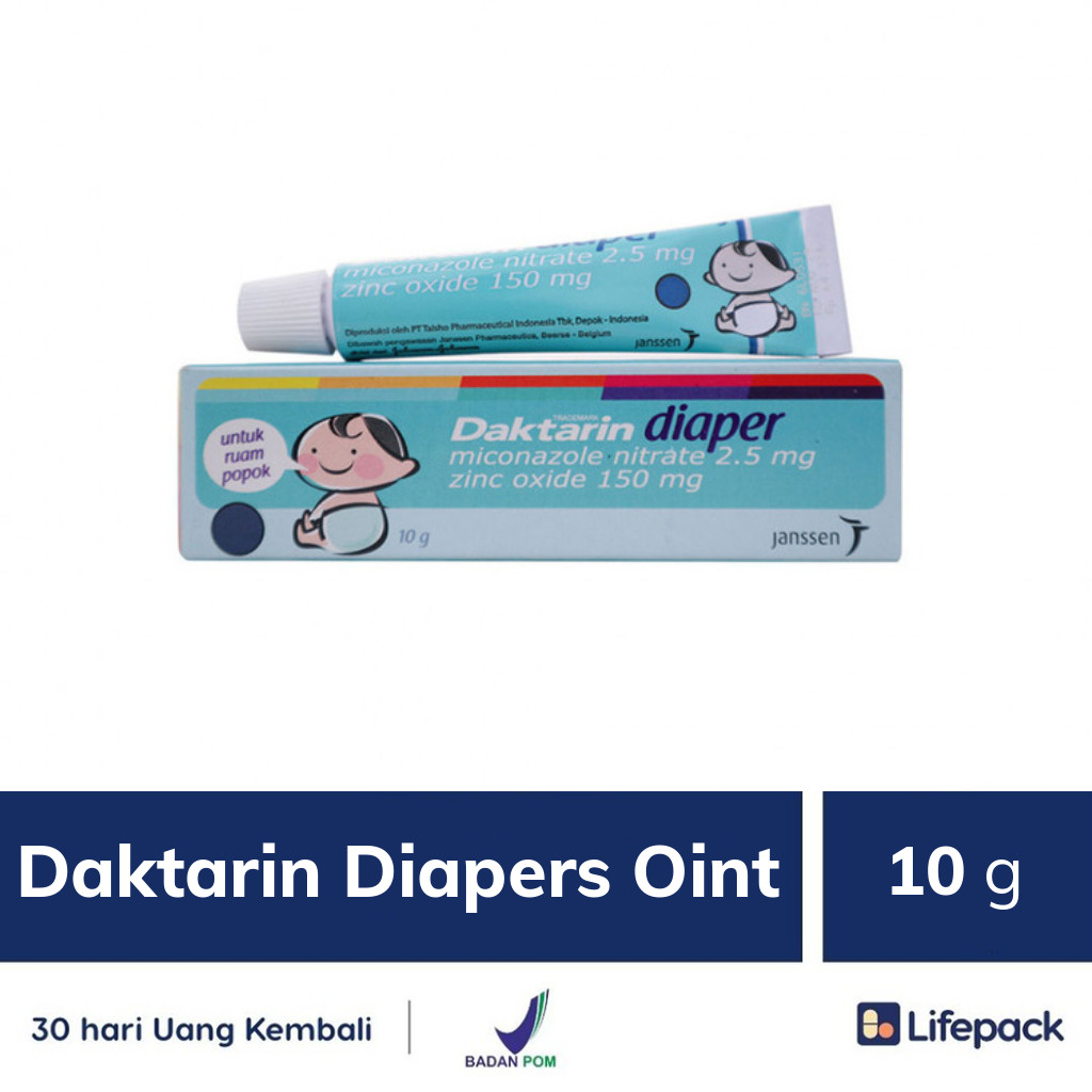 DAKTARIN DIAPERS OINTMENT 10 GRAM Obat Ruam Bayi Popok LIFEPACK