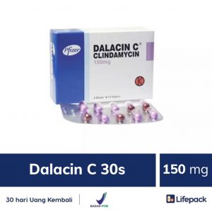 Dalacin C 30s - 150 mg - Dalacin C Anti Infeksi Bakteri 30 Kapsul