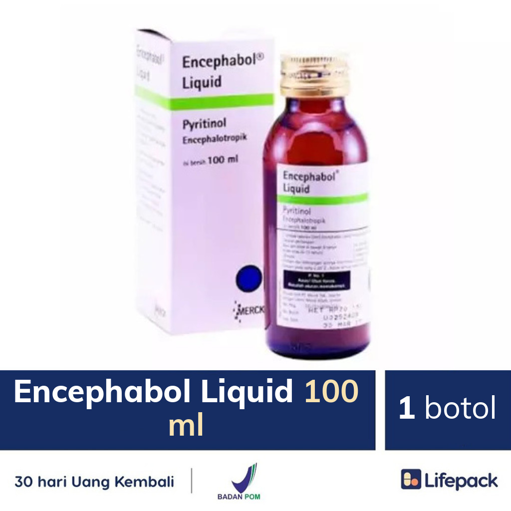 Encephabol Liquid 100 ml - 1 botol Lifepack.id.