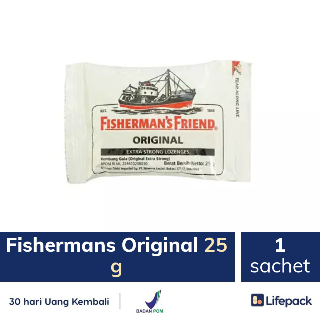 Fishermans Original 25 G 1 Sachet Permen Rasa Original 25g Lifepack Id