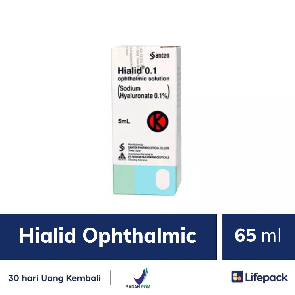 Hialid Ophthalmic 65 ml Obat Tetes Mata Lifepack.id
