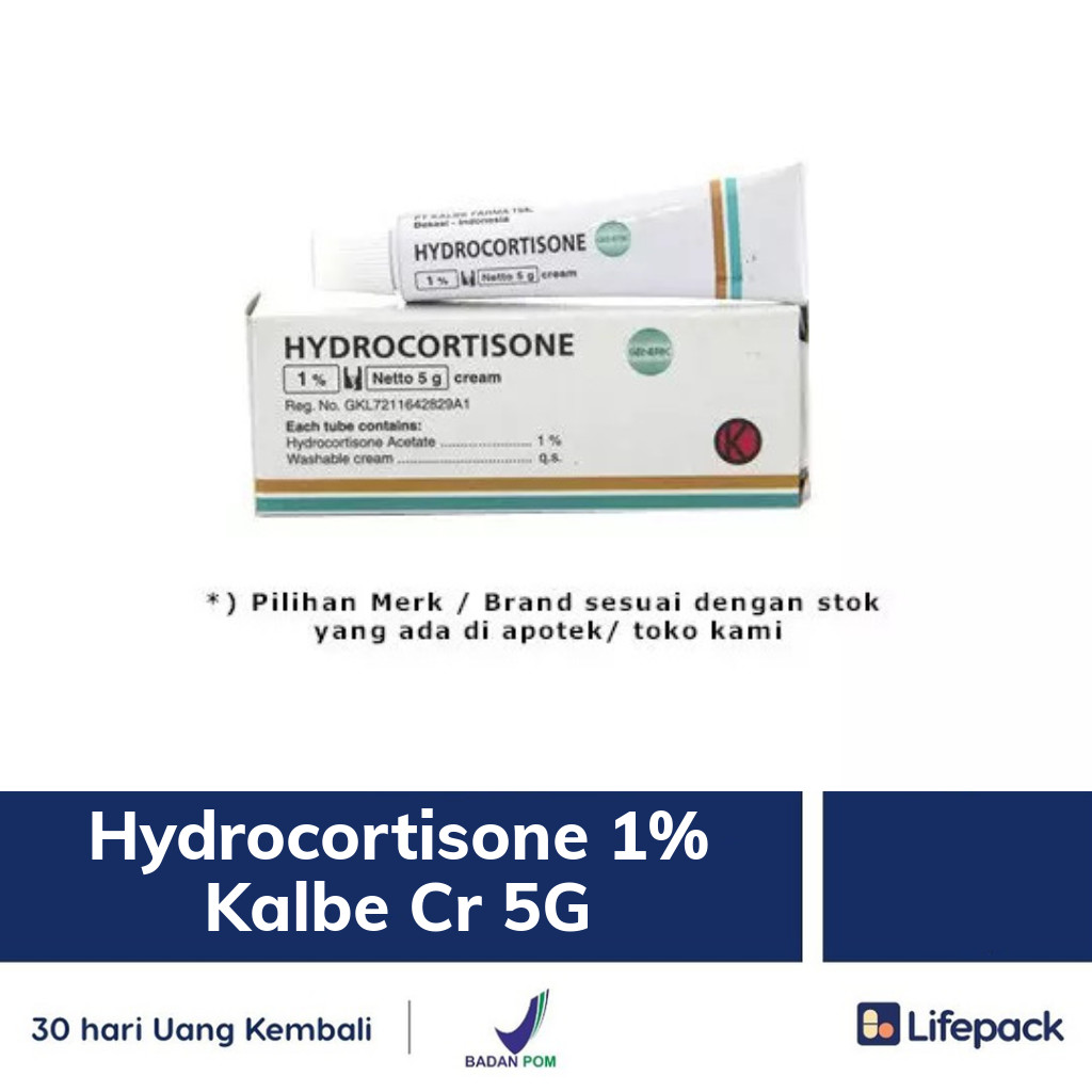 Hydrocortisone 1% Kalbe Cr 5 g 1 tube | Lifepack.id