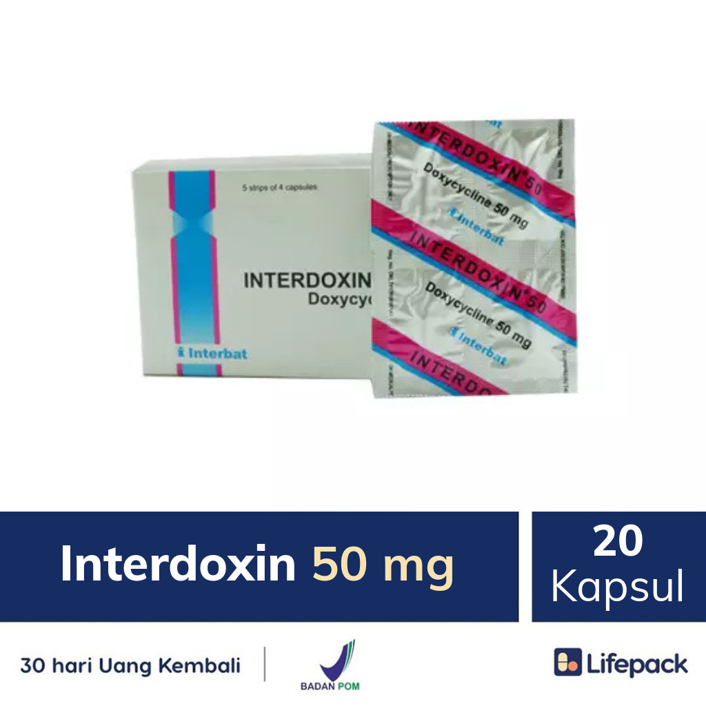 Interdoxin 50 mg 20 Kapsul Obat Infeksi 50mg Lifepack.id Interdoxin 50 mg 20 Kapsul Obat Infeksi 50mg Lifepack.id