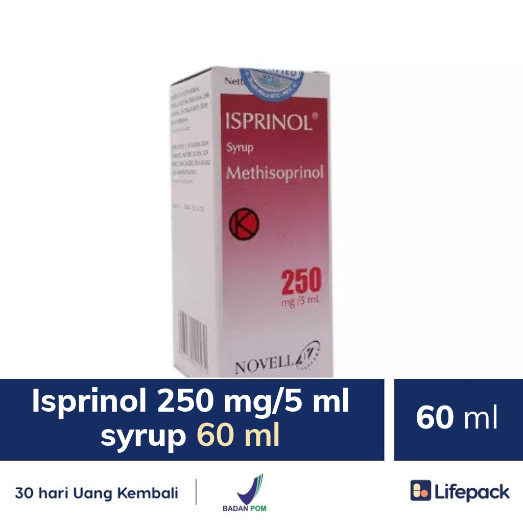 Isprinol 250 mg/5 ml syrup 60 ml - 60 ml - Obat sirup untuk