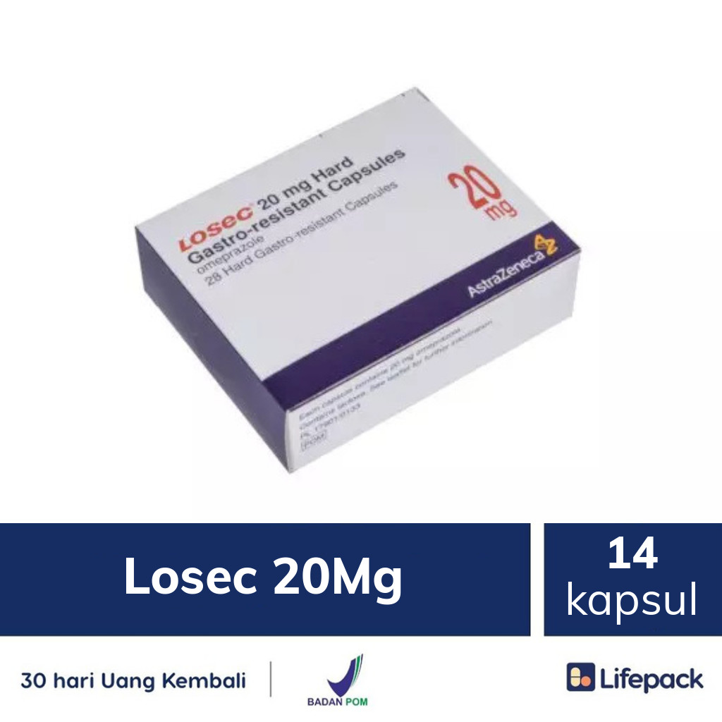 Losec 20mg 14 Kapsul Obat Asam Lambung Lifepack Id