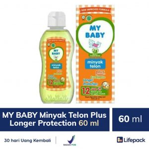 MY BABY Minyak Telon Plus Longer Protection 60 ml - 60 ml - Perlindungan Si Kecil dari Gigitan Nyamuk