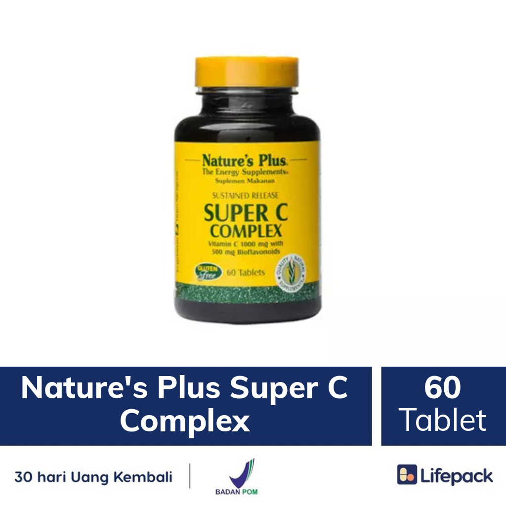 Nature S Plus Super C Complex 60 Tablet Vitamin C 1000mg Imun Lifepack Id