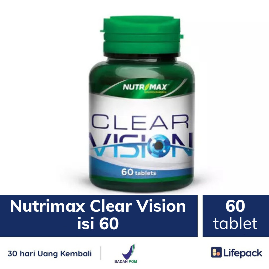 Nutrimax Clear Vision isi 60 60 tablet Obat glukoma