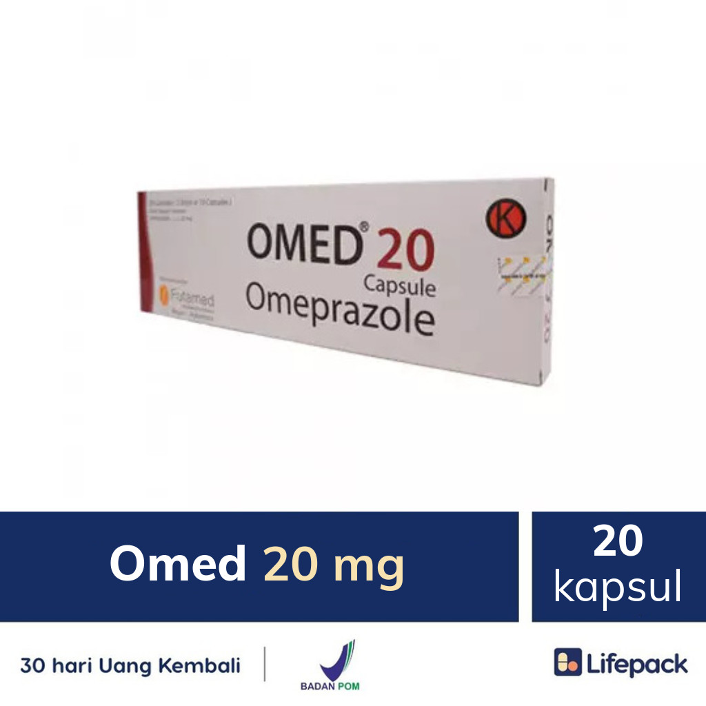 Omed 20 Mg 20 Kapsul Obat Gangguan Lambung 20mg Lifepack Id