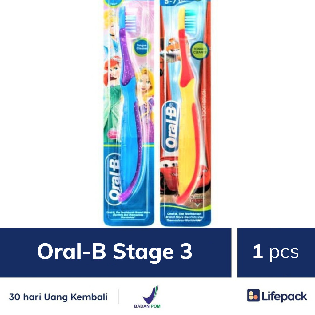 Oral-B Stage 3 - 1 Pcs - Sikat Gigi Anak Oral B Cars Frozen | Lifepack.id