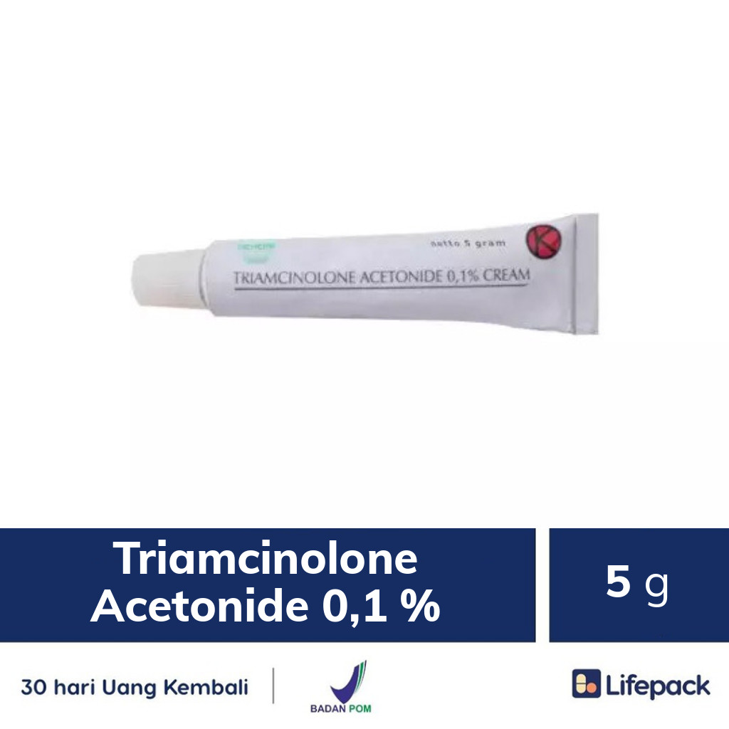Triamcinolone Acetonide 0,1 % - 5 g - Peradangan & gatal cream 5g