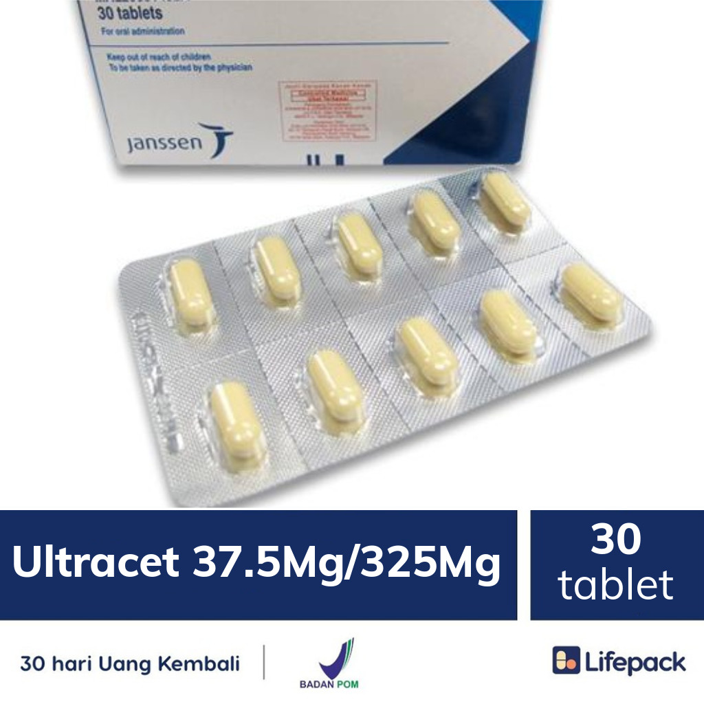 Ultracet 37 5mg 325mg 30 Tablet Obat Untuk Meredakan Rasa Nyeri Lifepack Id