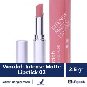 wardah intense matte lipstick blushing nude