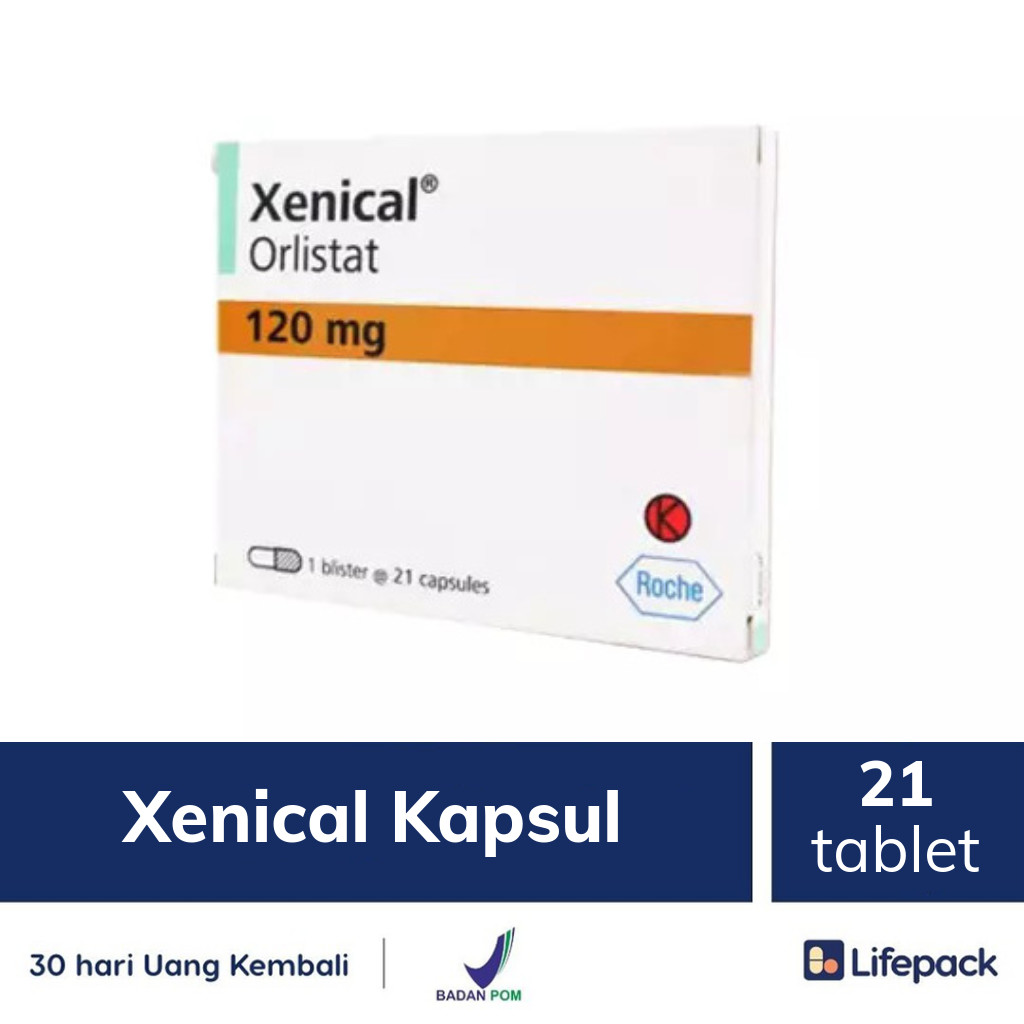 Xenical Kapsul 21 Tablet Obat Pelangsing Xenical Lifepack Id