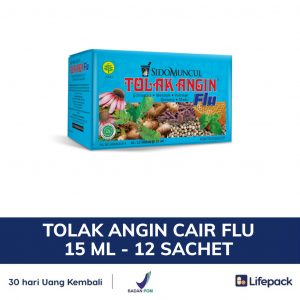 Tolak Angin Cair Flu 15 ml - 12 sachet - Meringankan gejala flu