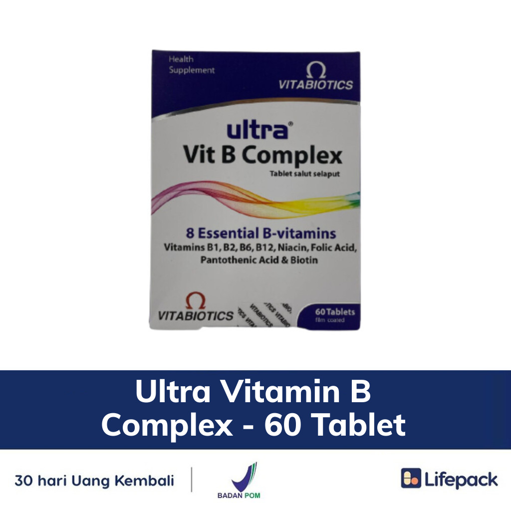 Ultra Vitamin B Complex - 60 Tablet - Suplemen Dan Vitamin Kesehatan ...