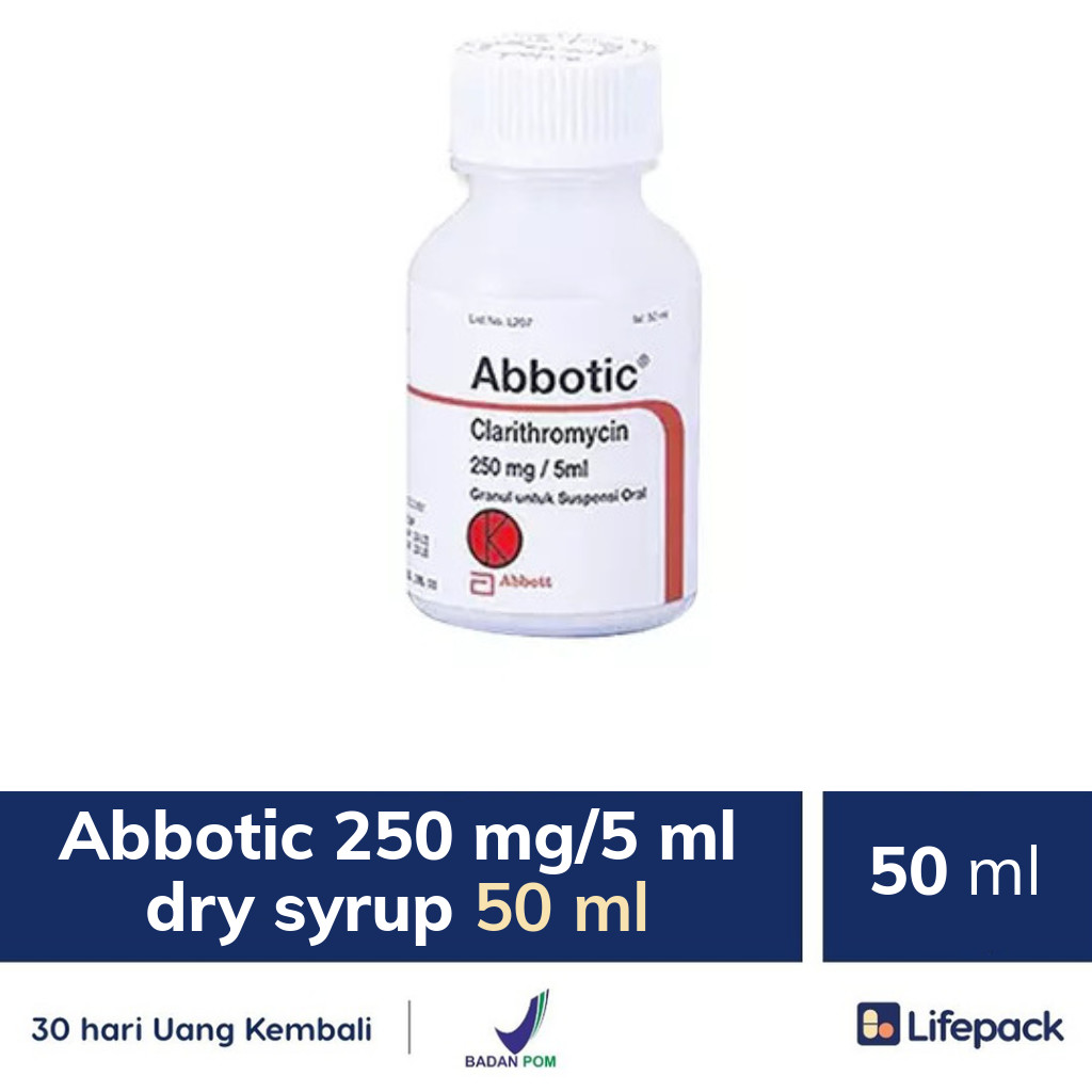 Abbotic 250 mg/5 ml dry syrup 50 ml - Lifepack.id