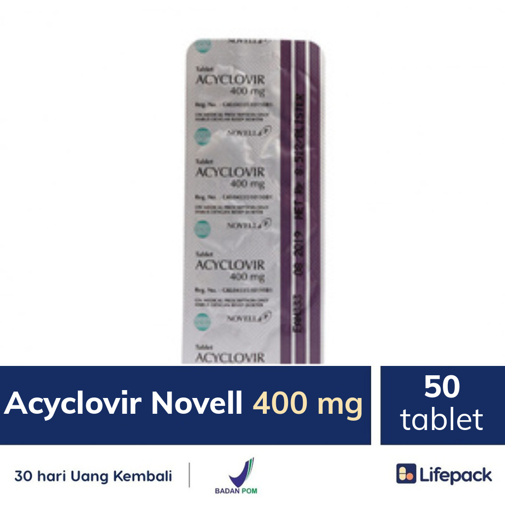 Acyclovir Novell 400 mg - Lifepack.id