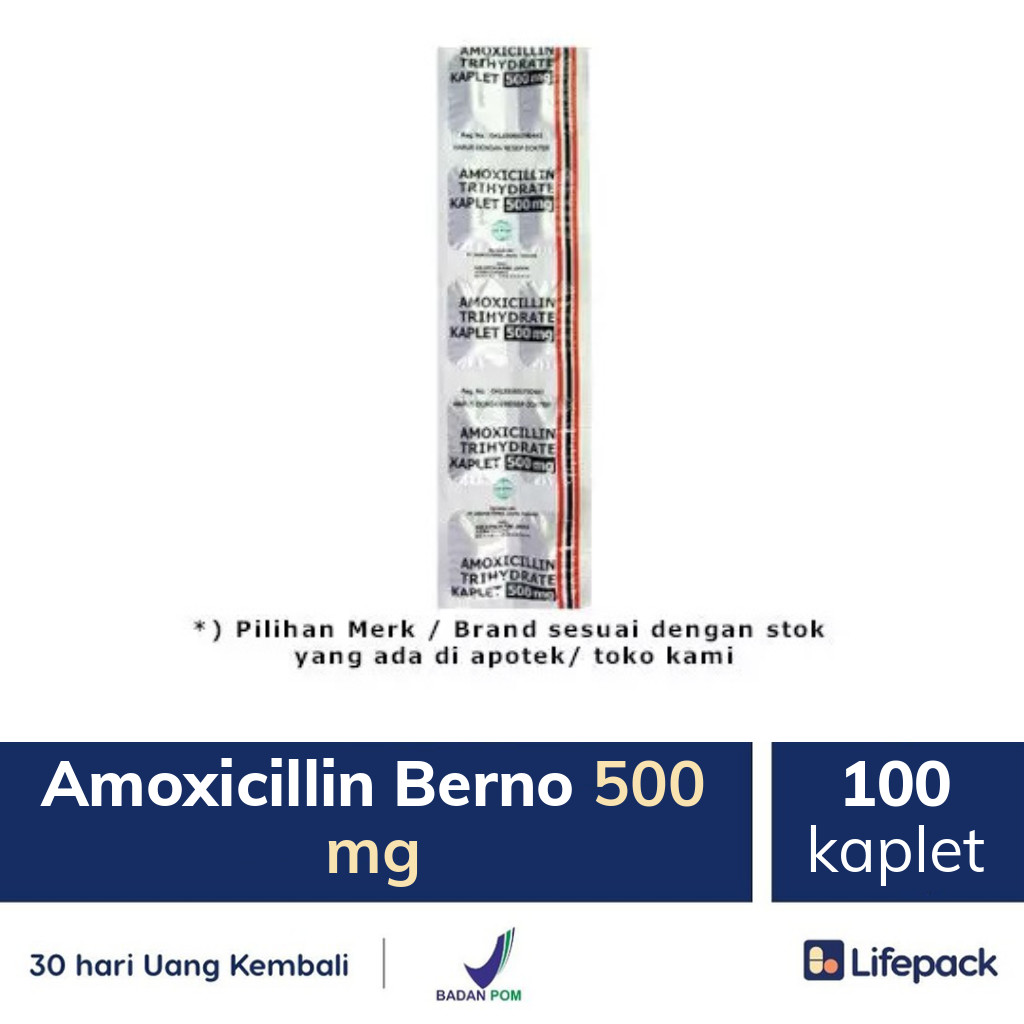 Amoxicillin Berno 500 mg - Lifepack.id