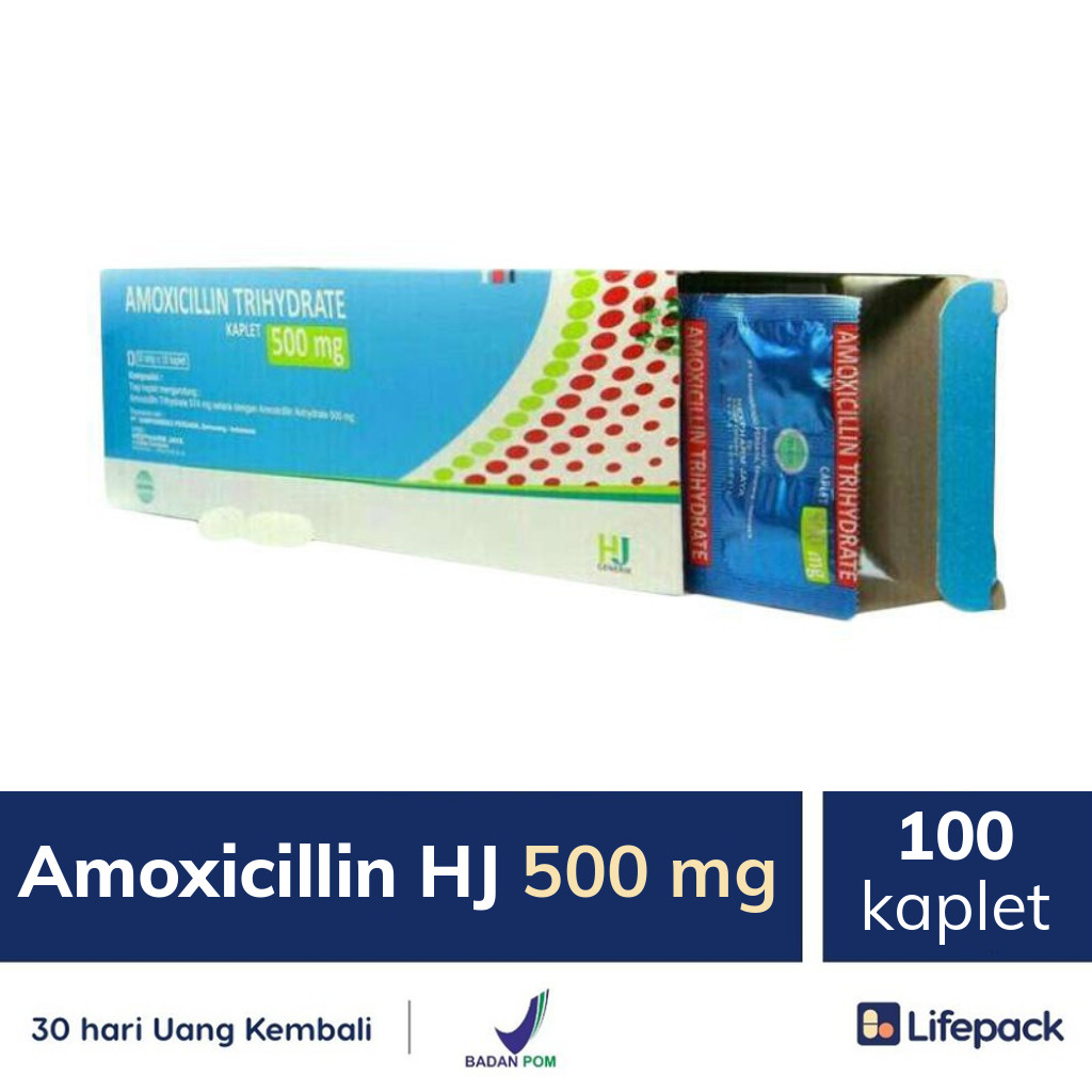 Amoxicillin HJ 500 mg - Lifepack.id