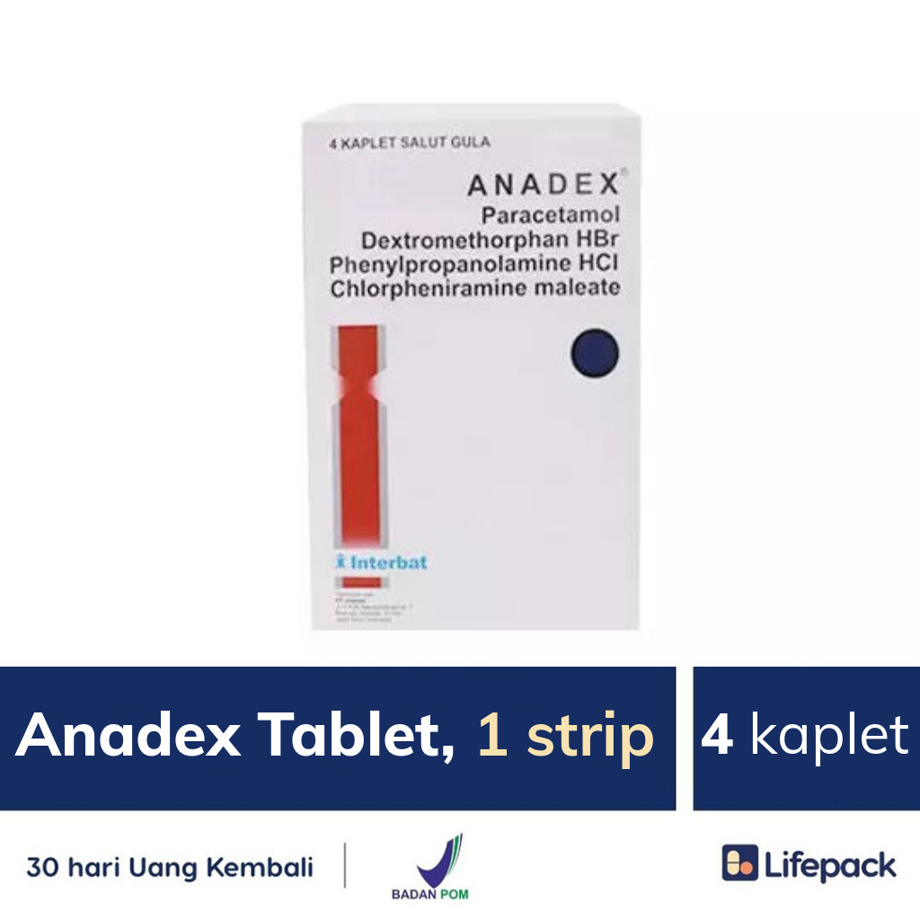 Anadex Tablet, 1 strip - Lifepack.id