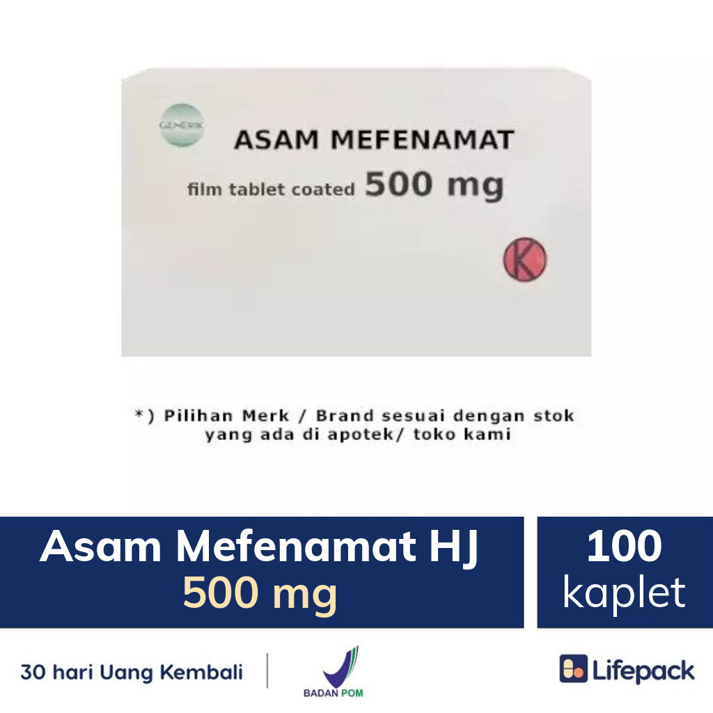Asam Mefenamat HJ 500 mg - Lifepack.id