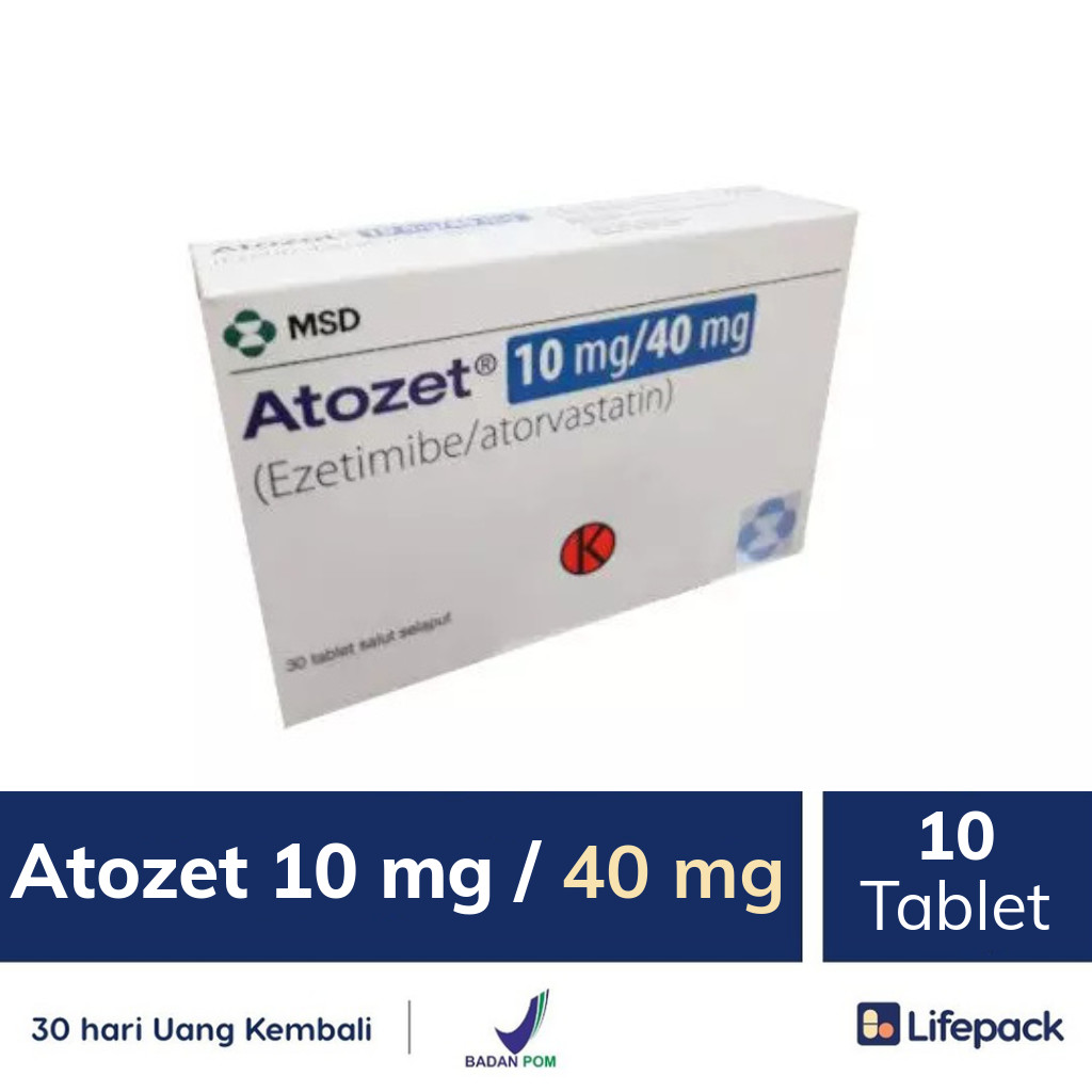 Atozet 10 mg / 40 mg - Lifepack.id