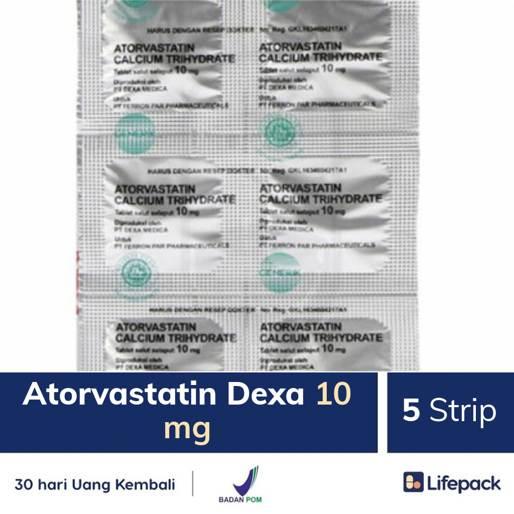 Atorvastatin Dexa 10 mg - Lifepack.id