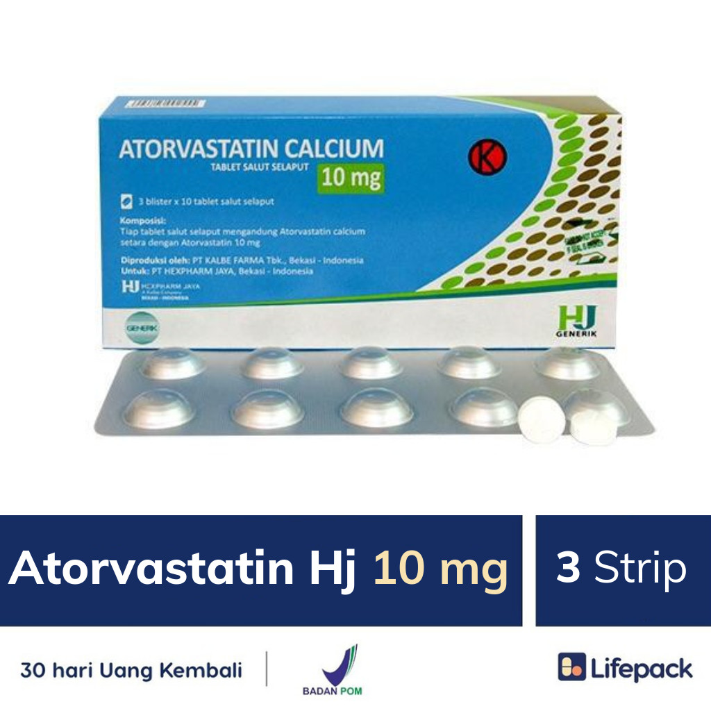 Atorvastatin Hj 10 mg - Lifepack.id