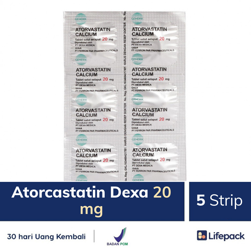 Atorcastatin Dexa 20 mg - Lifepack.id
