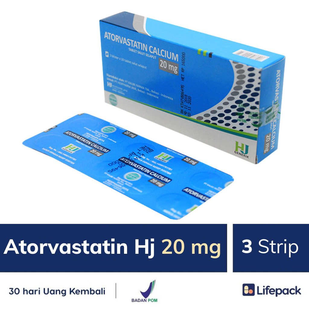 Atorvastatin Hj 20 mg - Lifepack.id