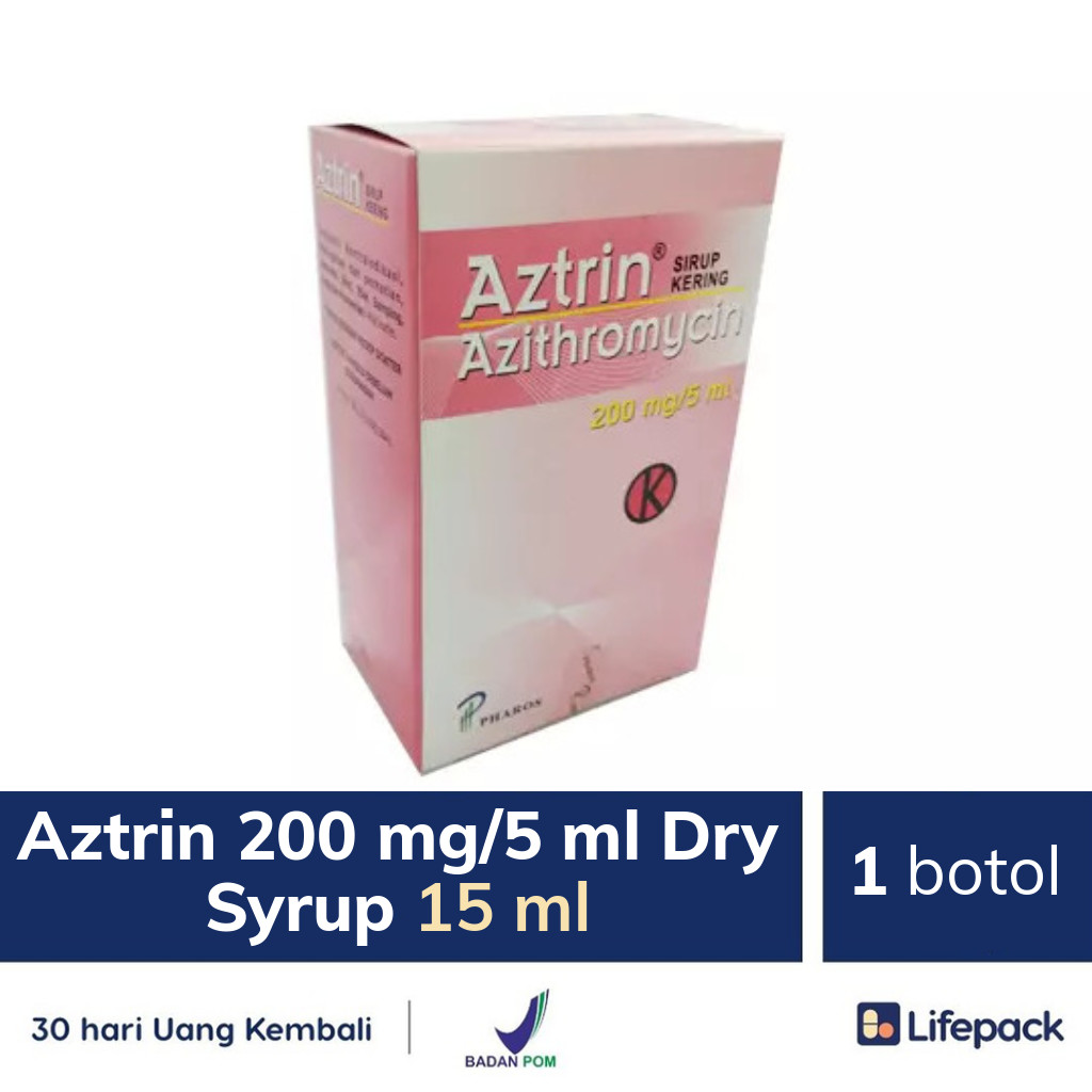 Aztrin 200 mg/5 ml Dry Syrup 15 ml - Lifepack.id