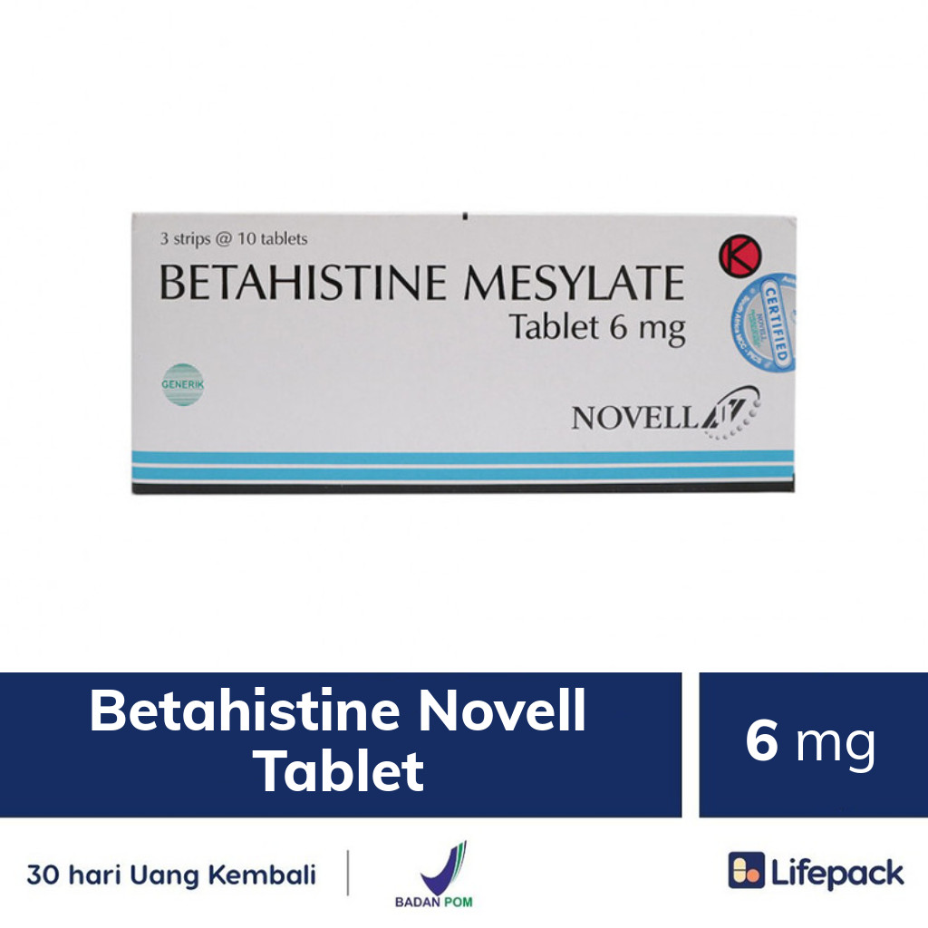 Betahistine Novell Tablet - Lifepack.id