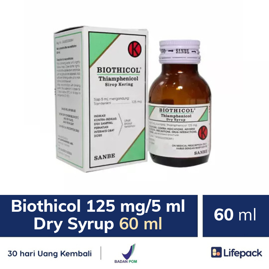 Biothicol 125 mg/5 ml Dry Syrup 60 ml - Lifepack.id