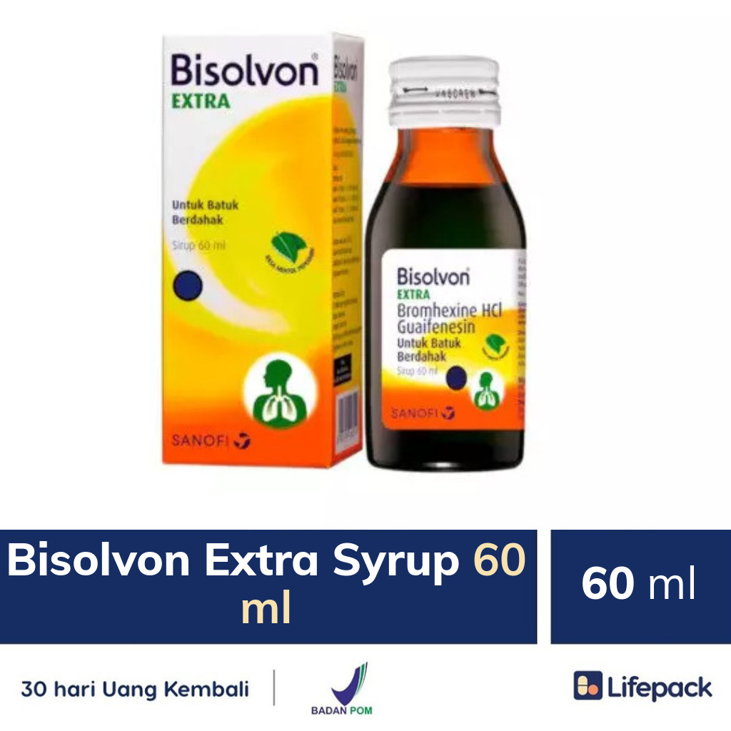 Bisolvon Extra Syrup 60 ml - Lifepack.id