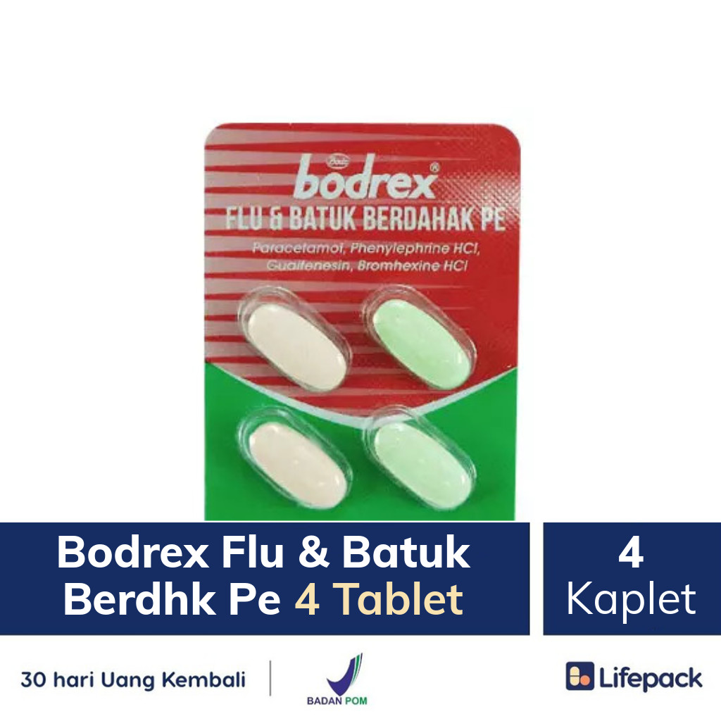 Bodrex Flu & Batuk Berdhk Pe 4 Tablet - Lifepack.id