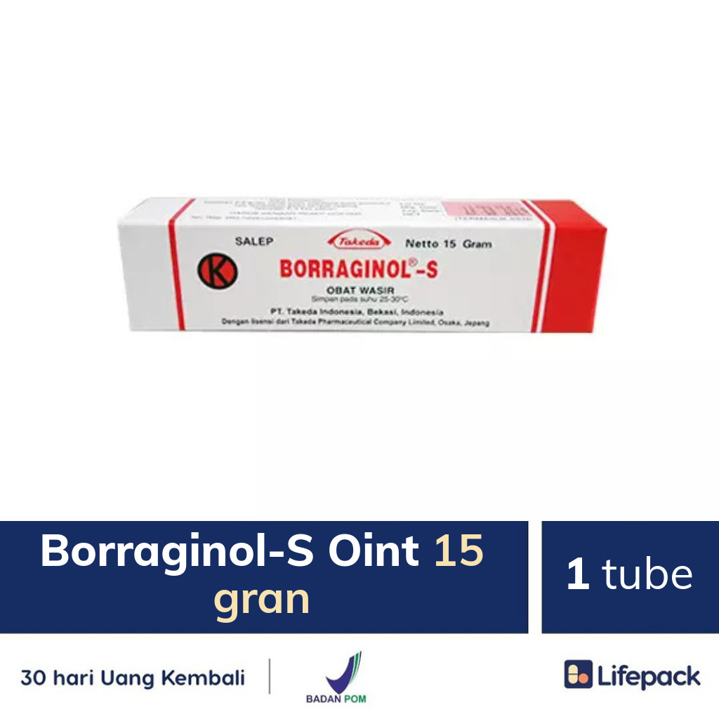 Borraginol-S Oint 15 gran - Lifepack.id
